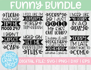 Funny SVG Cut File Bundle