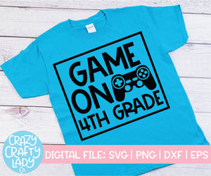 Game On 4th Grade SVG Cut File