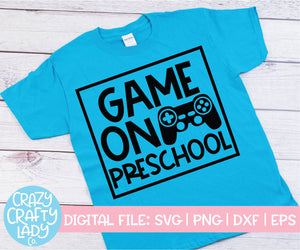 Game On Preschool SVG Cut File