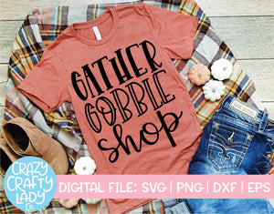 Gather Gobble Shop SVG Cut File