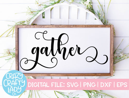 Gather SVG Cut File