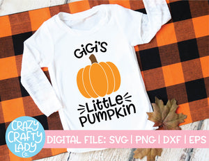 Gigi's Little Pumpkin SVG Cut File