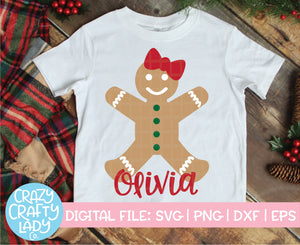 Gingerbread Girl SVG Cut File