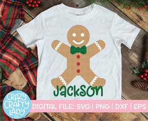 Gingerbread Man SVG Cut File