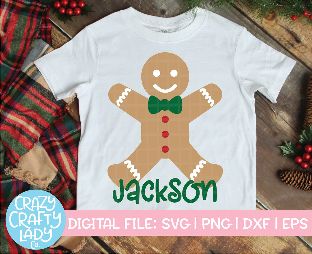 Gingerbread Man SVG Cut File