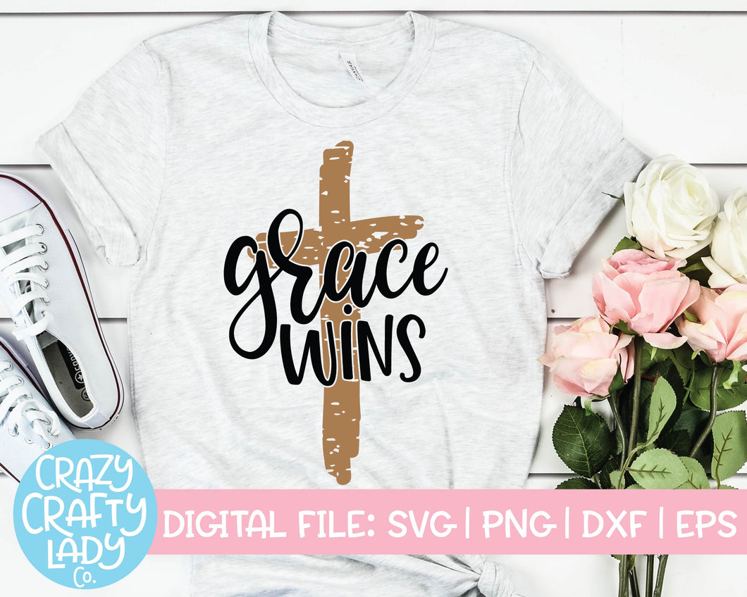 Grace Wins SVG Cut File