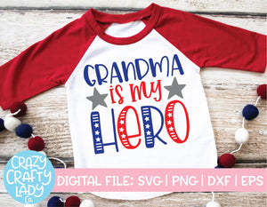 Grandma Is My Hero SVG Cut File