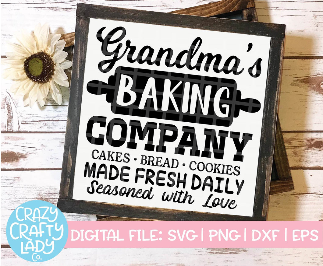 Grandma's Baking Company SVG Cut File