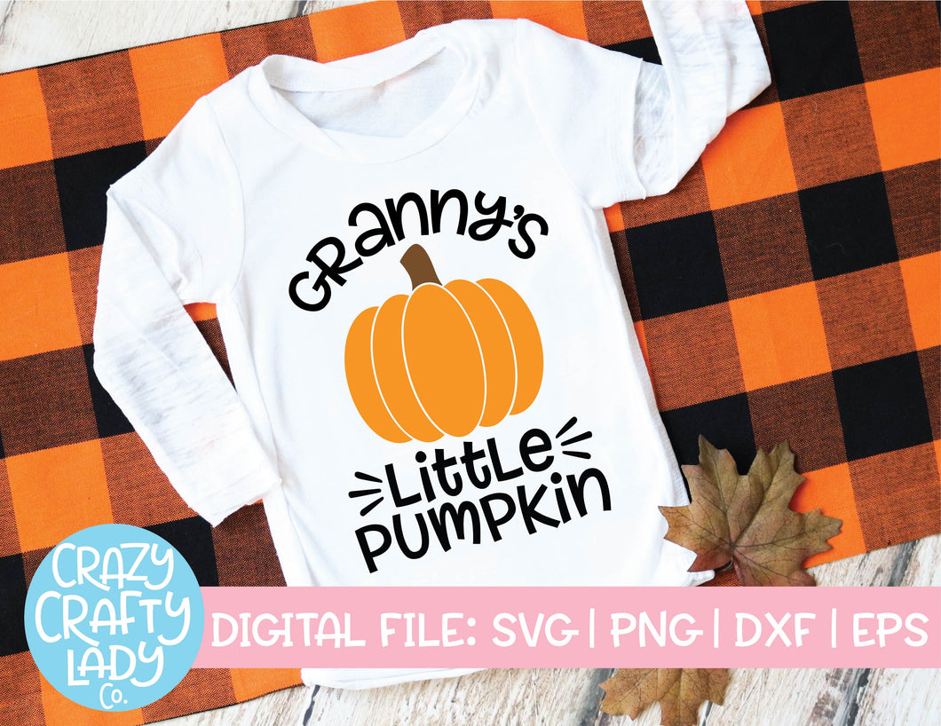 Granny's Little Pumpkin SVG Cut File