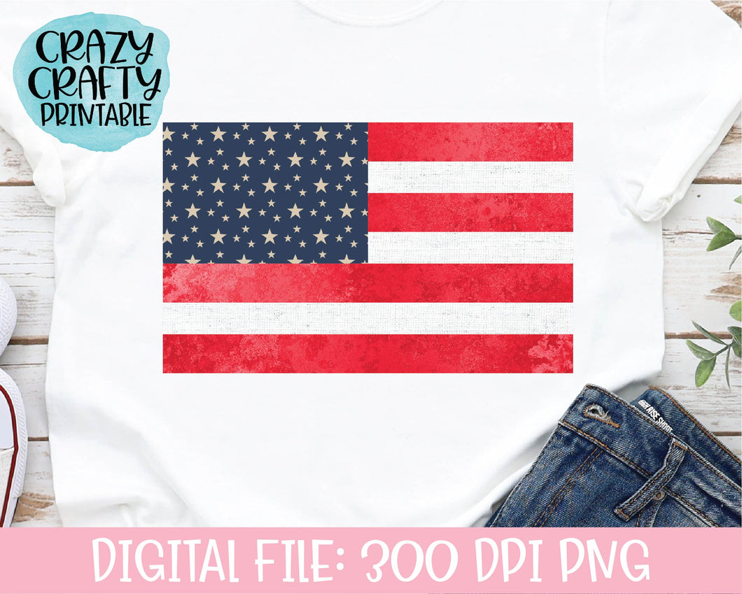 American Flag PNG Printable File