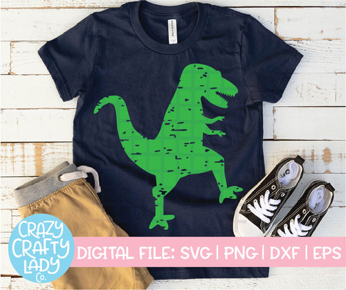 Grunge Dinosaur SVG Cut File