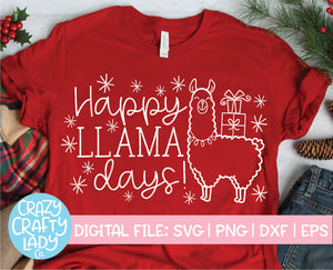 Happy Llama Days SVG Cut File