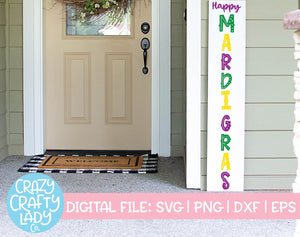 Happy Mardi Gras SVG Cut File