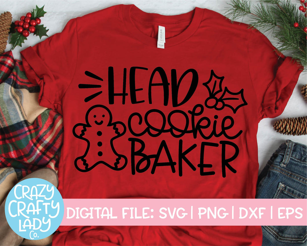 Head Cookie Baker SVG Cut File