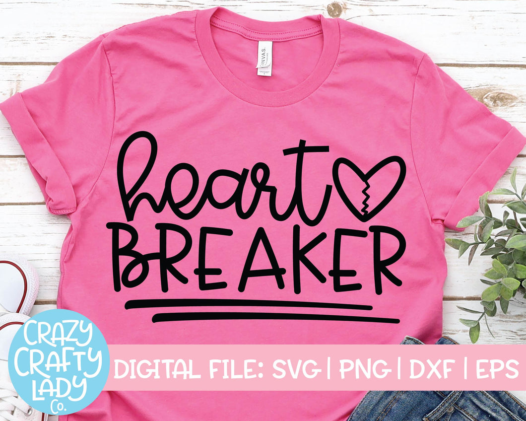Heart Breaker SVG Cut File