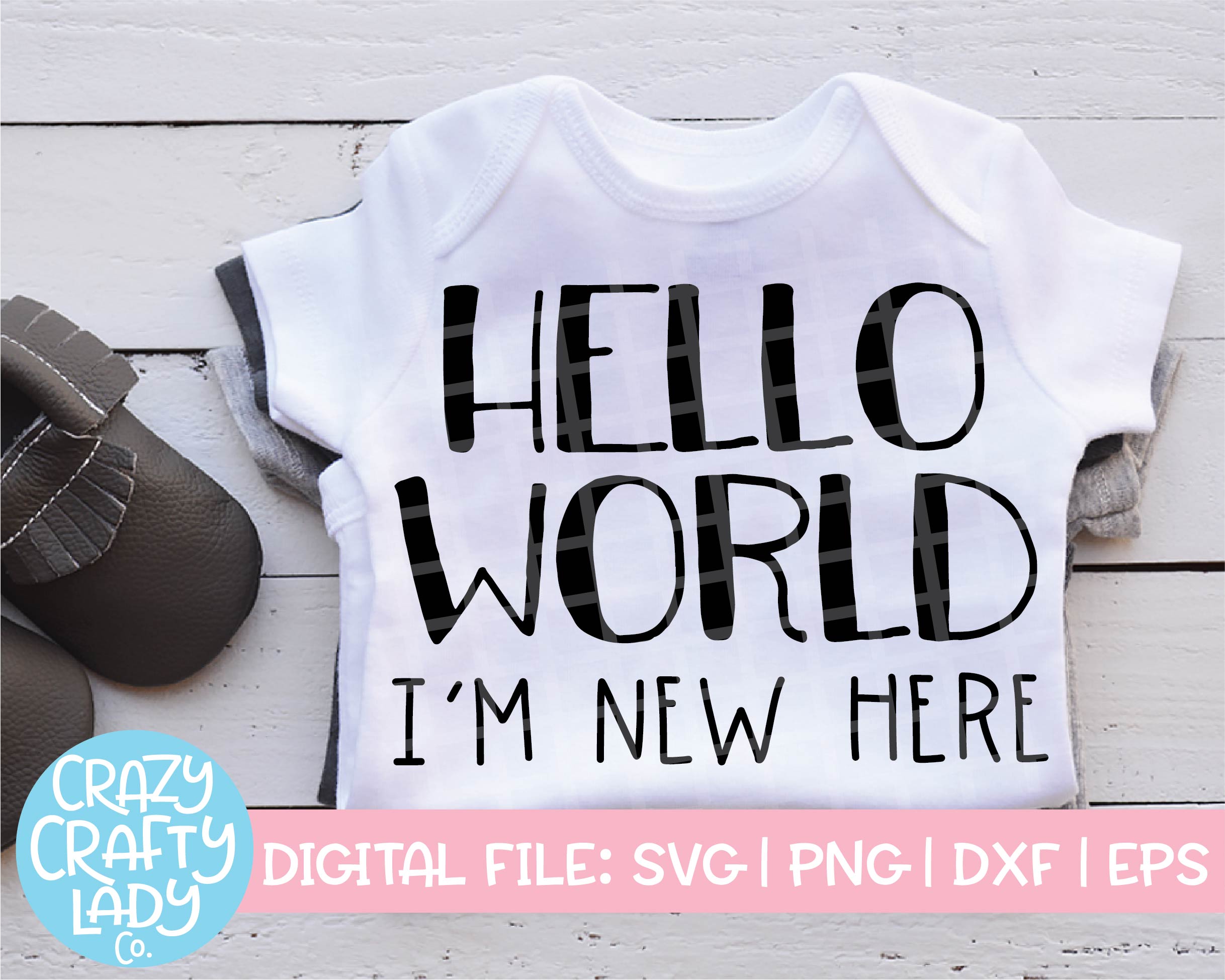 Hello World I m New Here SVG Cut File