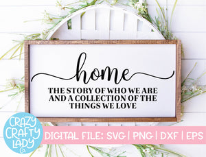 Home: The Story of Who We Are SVG Cut File
