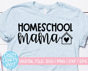 Homeschool Mama SVG Cut File
