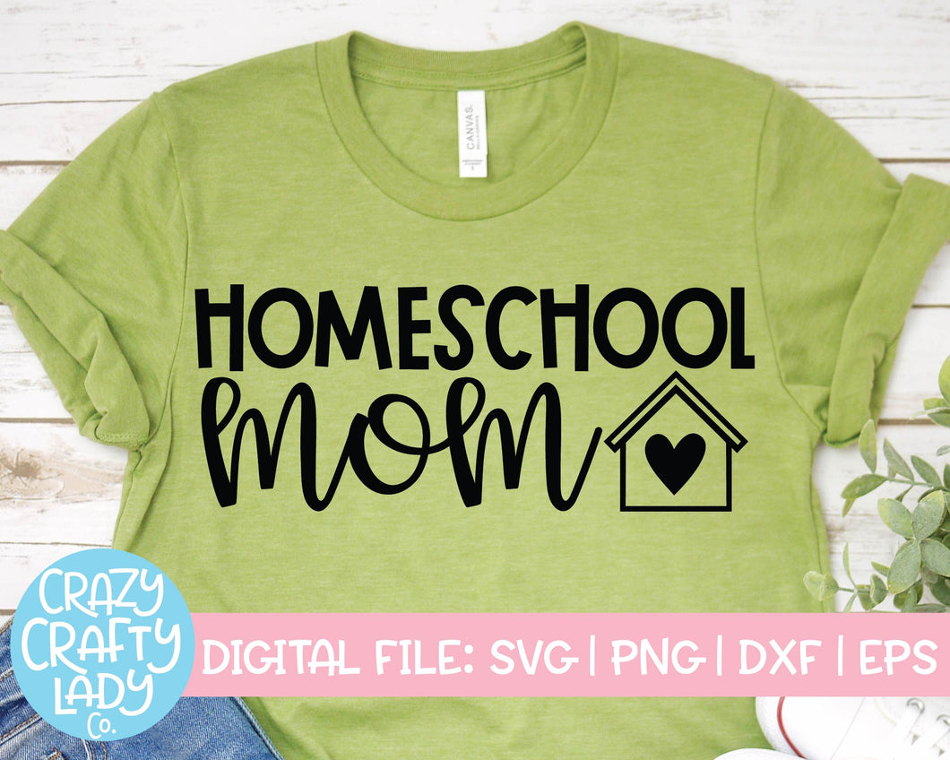 Homeschool Mom SVG Cut File
