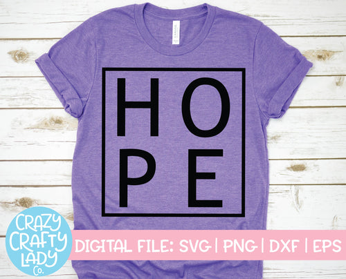 Hope SVG Cut File