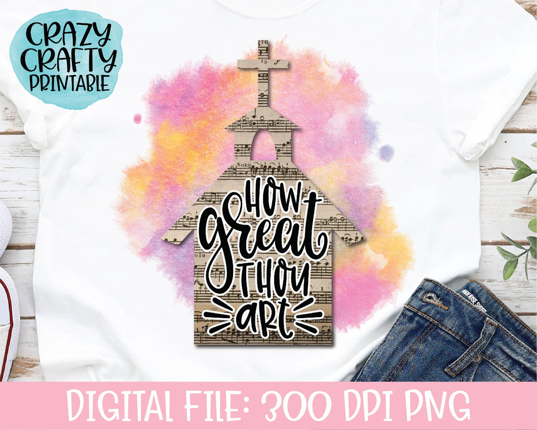How Great Thou Art PNG Printable File