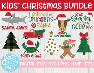 Kids' Christmas SVG Cut File Bundle