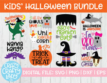 Load image into Gallery viewer, Kids&#39; Halloween SVG Cut File Bundle