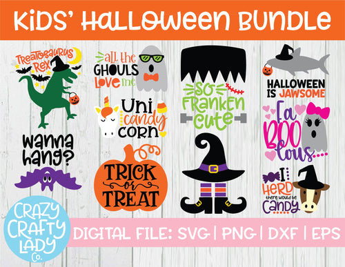 Kids' Halloween SVG Cut File Bundle