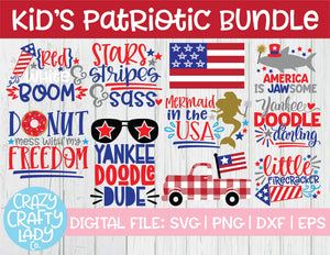 Kids' Patriotic SVG Cut File Bundle