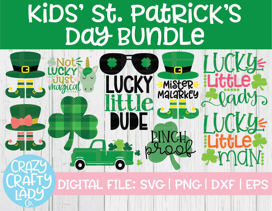 Kids' St. Patrick's Day SVG Cut File Bundle