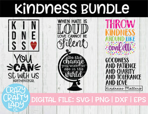 Kindness SVG Cut File Bundle