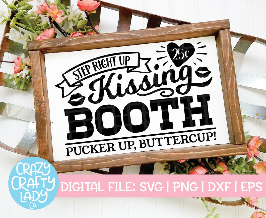 Kissing Booth SVG Cut File
