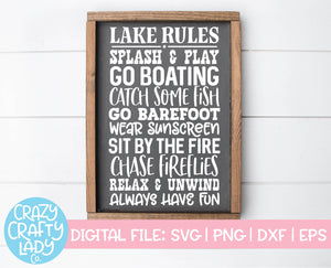 Lake SVG Cut File Bundle