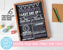 Load image into Gallery viewer, Last Day of School Board SVG Cut File Bundle