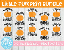 Load image into Gallery viewer, Little Pumpkin SVG Cut File Bundle