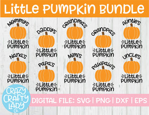 Little Pumpkin SVG Cut File Bundle