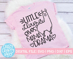 Mama Llama & Little Llama SVG Cut File Bundle
