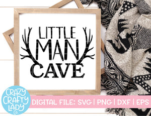 Little Man Cave SVG Cut File