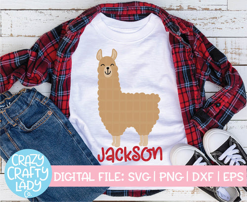 Llama SVG Cut File