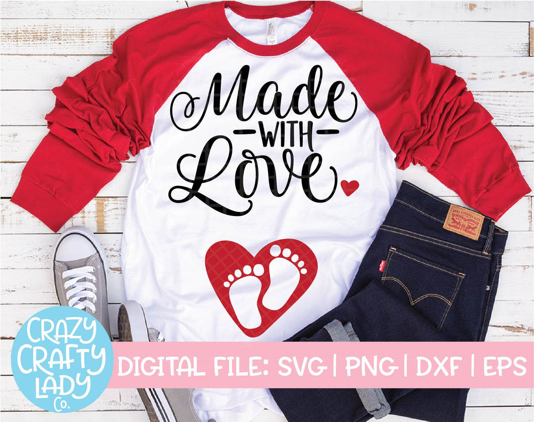 Made with Love SVG Cut File