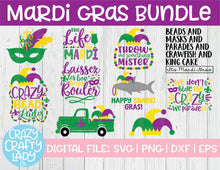 Load image into Gallery viewer, Mardi Gras SVG Cut File Bundle