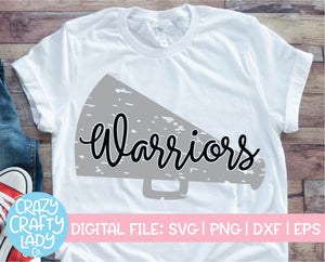 Grunge Warriors Megaphone SVG Cut File