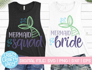 Mermaid Bachelorette SVG Cut File Bundle