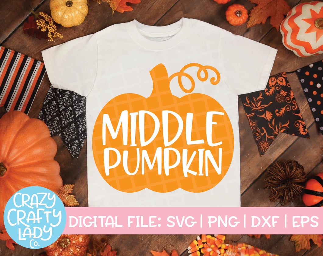 Middle Pumpkin SVG Cut File