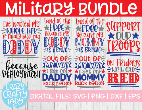 Military SVG Cut File Bundle