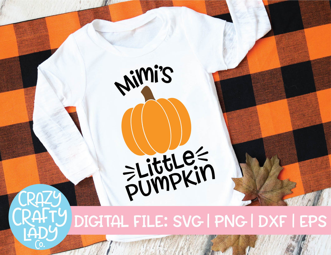 Mimi's Little Pumpkin SVG Cut File