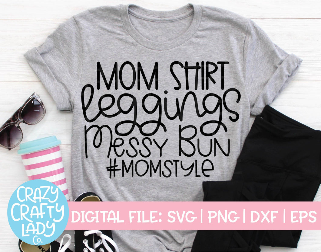 Mom Style SVG Cut File