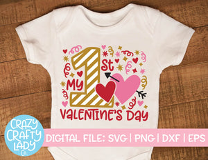 My 1st Valentine's Day SVG Cut File