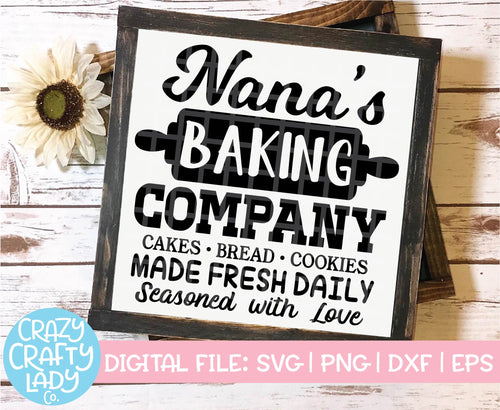 Nana's Baking Company SVG Cut File