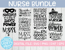 Load image into Gallery viewer, Nurse SVG Cut File Bundle